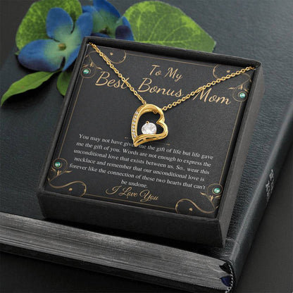 Step Mom Gift,Step Mom Birthday Gift for Stepmom Gift,Stepmother Gift Stepmom Necklace,Gifts for Stepmom,Christmas Gift,Heart Necklace #0467