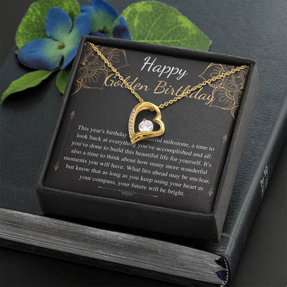 Golden Birthday Gift Necklace, Happy Golden Birthday, Personalized Birthday Gift,Meaningful Birthday Gift for Her,Custom Birthday Gift #0654