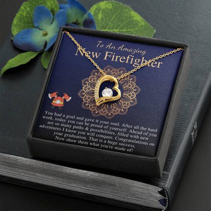 Firefighter Graduation Gift For Her, Grad Gift For Firefighter Women, Graduation Gift For Firefighter Necklace, New Firefighter Gift #0843