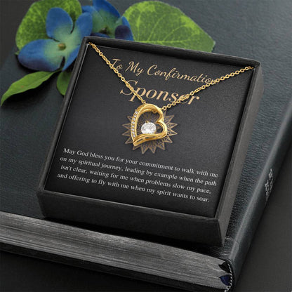Confirmation Sponsor Gift | Appreciation Gift for Confirmation Sponsor Necklace | To My Confirmation Sponsor Gift | Christmas Gift #0741