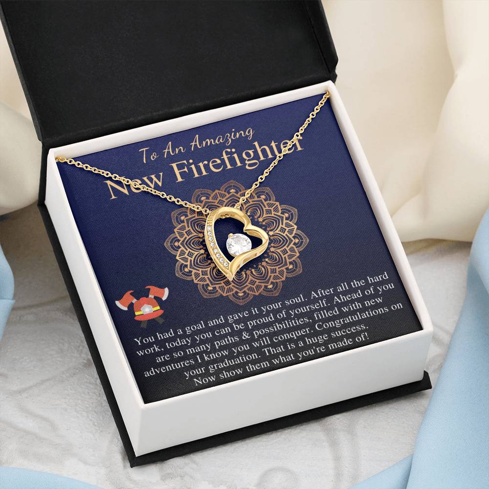 Firefighter Graduation Gift For Her, Grad Gift For Firefighter Women, Graduation Gift For Firefighter Necklace, New Firefighter Gift #0843