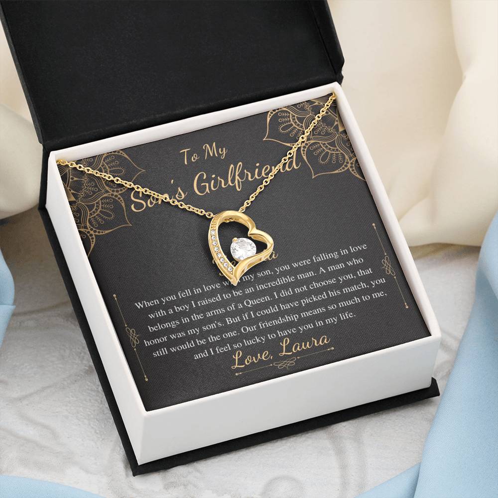 To My Son’s Girlfriend Necklace, Son's Girlfriend Christmas Gift, Sons Girlfriend Gift, Gift For Son's Girlfriend, Birthday Gift #0530 new