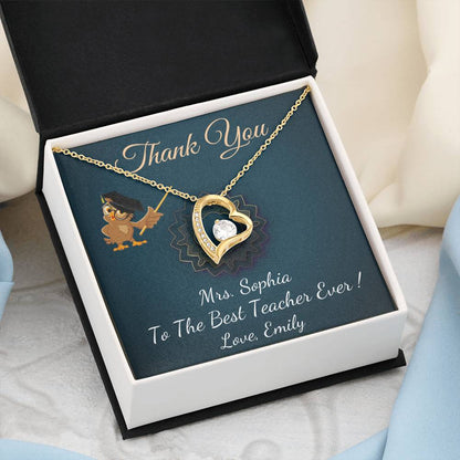 Teacher Gift | Gift for Teacher Necklace | Best Teacher Appreciation Gift| Teacher Thank You Gift From Student | Christmas Gift #0766