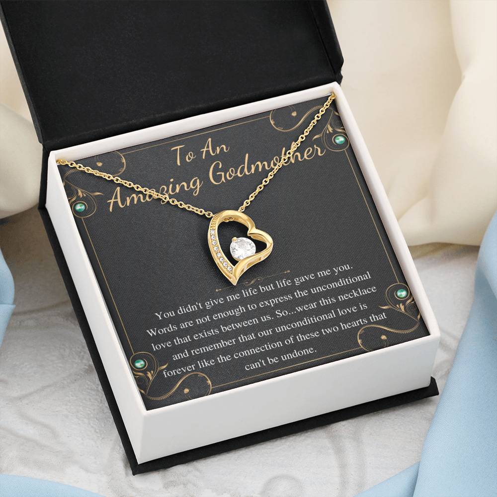 amazing godmother heart gold heart necklace bulk