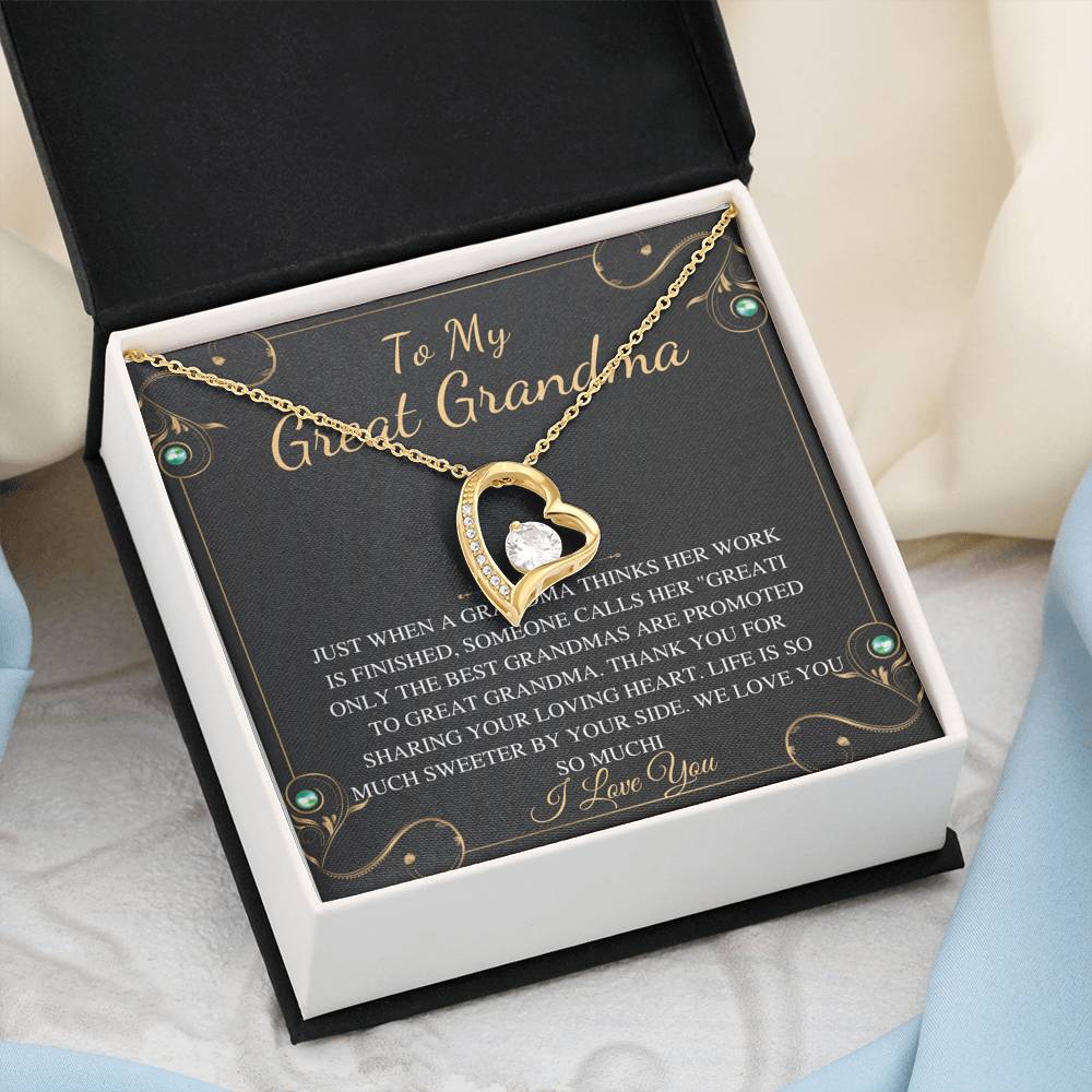 Gifts For Grandma, Grandma Necklace, Grandma Birthday Gift, Mother Daughter Necklace for Grandma, Grandma Gifts from Daughter, Heart #0473