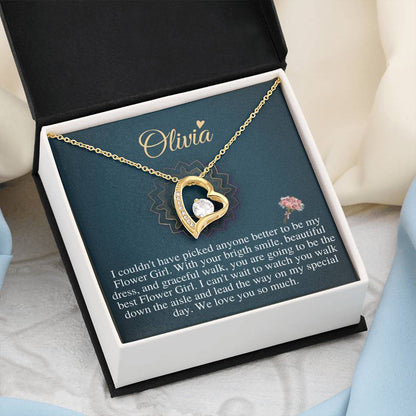 Will You Be My Flower Girl Gift Flower Girl Jewelry Gift Little Girl Gift Wedding Flower Girl Proposal Gift Custom Flower Girl Necklac #0120