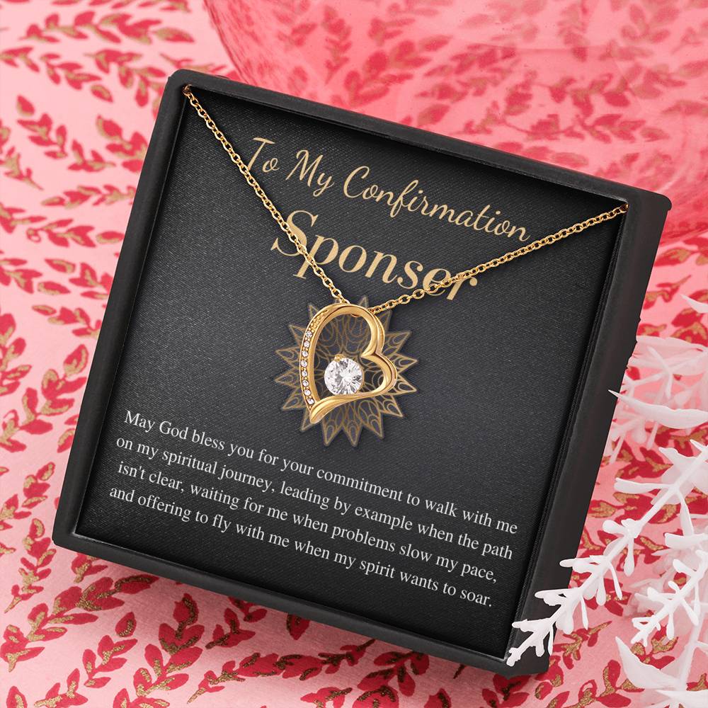 Confirmation Sponsor Gift | Appreciation Gift for Confirmation Sponsor Necklace | To My Confirmation Sponsor Gift | Christmas Gift #0741