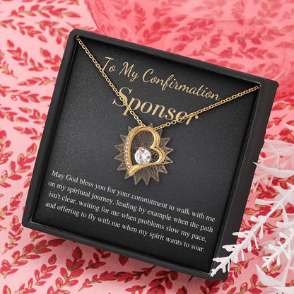 Confirmation Sponsor Gift | Appreciation Gift for Confirmation Sponsor Necklace | To My Confirmation Sponsor Gift | Christmas Gift #0741