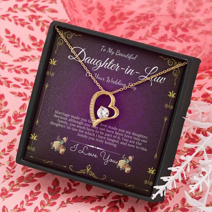 Personalized gift To My Daughter-in-Law Necklace for Her Birthday Valentines Gift for Daughter-in-Law Necklace graduation gift