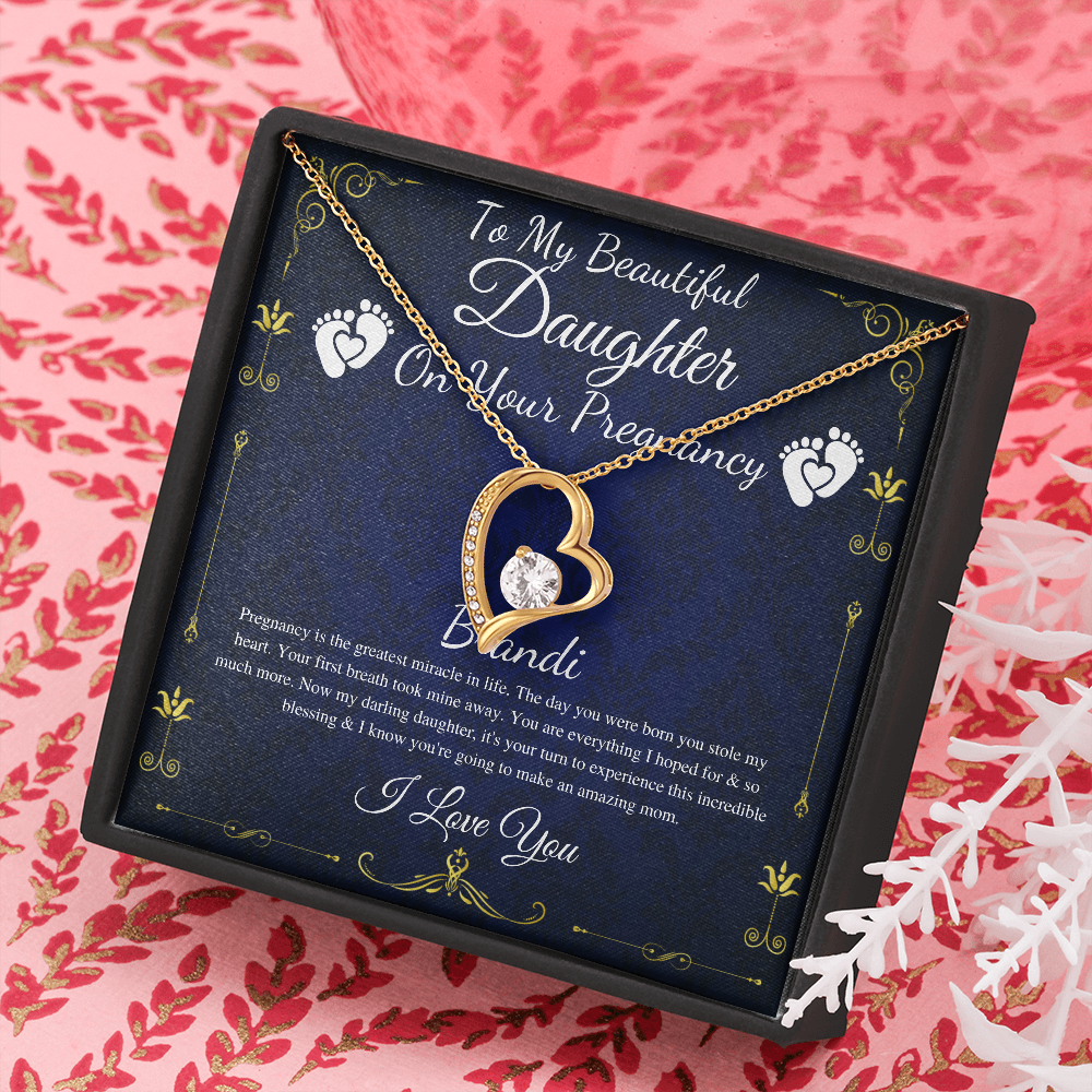 Daughter Pregnancy Gift for Daughter Baby Shower Gift for Mom to be Gift for Expecting Mom Gift Pregnant Daughter Gift from Mom, Heart #0212 Brandi