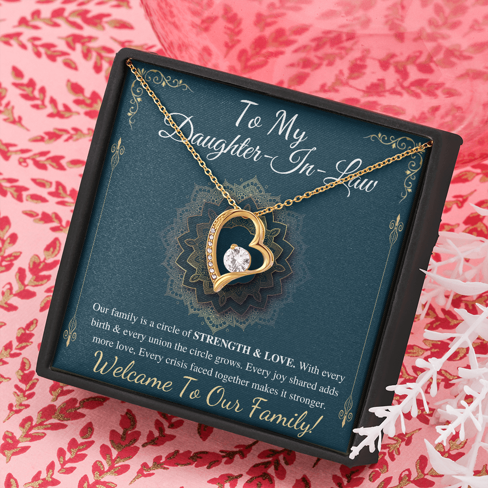 Daughter-In-Law Gift Necklace, Wedding Gift, Jewelry From Mother-In Law, Gift for Bride Necklace, Personalized gift for Daughter-In-Law
