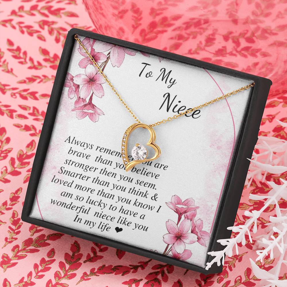 to my niece heart gold heart necklace bulk