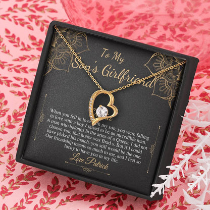 To My Son’s Girlfriend Necklace, Son's Girlfriend Christmas Gift, Sons Girlfriend Gift, Gift For Son's Girlfriend, Birthday Gift #0530