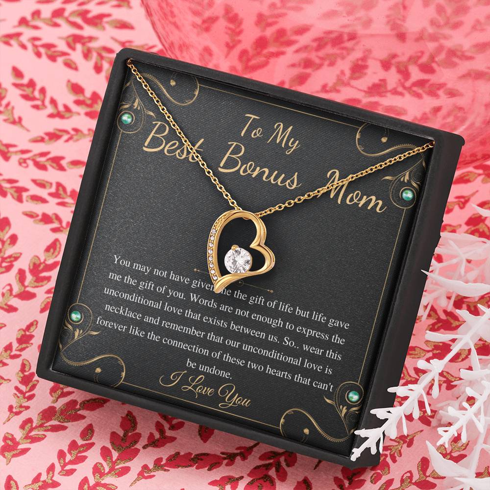 Step Mom Gift,Step Mom Birthday Gift for Stepmom Gift,Stepmother Gift Stepmom Necklace,Gifts for Stepmom,Christmas Gift,Heart Necklace #0467