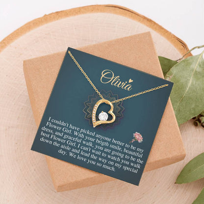 Will You Be My Flower Girl Gift Flower Girl Jewelry Gift Little Girl Gift Wedding Flower Girl Proposal Gift Custom Flower Girl Necklac #0120