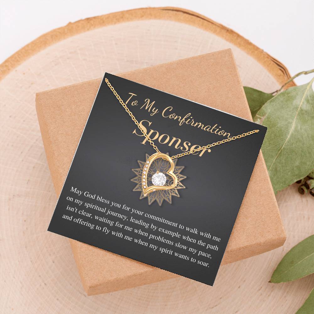 Confirmation Sponsor Gift | Appreciation Gift for Confirmation Sponsor Necklace | To My Confirmation Sponsor Gift | Christmas Gift #0741
