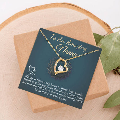 Nanny Gift Necklace, Thank You Gift for Nanny, Child Care Gift, Babysitter Gift, Nanny Appreciation,Nanny Jewelry,Nanny Christmas Gift #0723