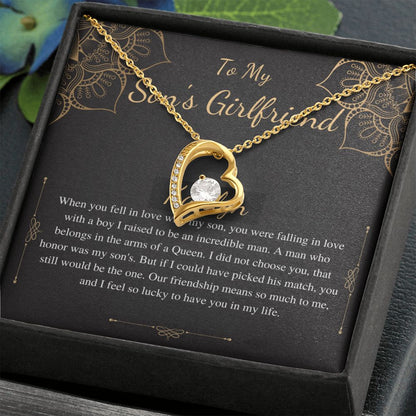 To My Son's Girlfriend Necklace, Son's Girlfriend Christmas Gift, Sons Girlfriend Gift, Gift For Son's Girlfriend, Birthday Gift #0530 kaitlyn