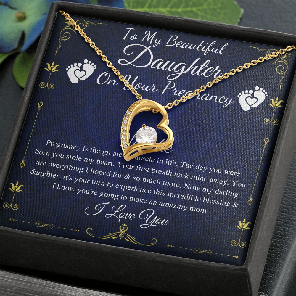 Daughter Pregnancy Gift for Daughter Baby Shower Gift for Mom to be Gift for Expecting Mom Gift Pregnant Daughter Gift from Mom, Heart #0212 Natalie