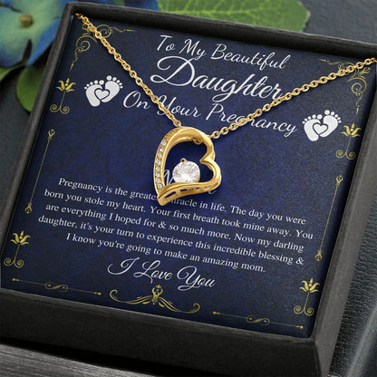 Daughter Pregnancy Gift for Daughter Baby Shower Gift for Mom to be Gift for Expecting Mom Gift Pregnant Daughter Gift from Mom, Heart #0212 Nichol