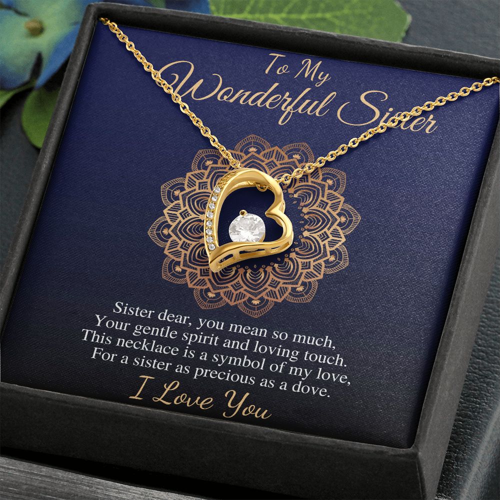 To My Wonderful Sister Necklace