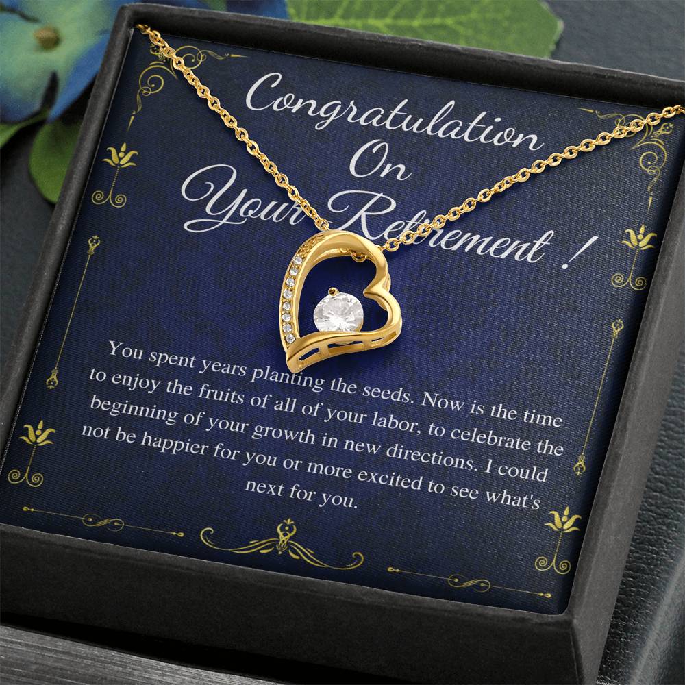 Retirement Gift Necklace: Colleagues, Leave Job, Jewelry from Coworkers, Infinity Cross