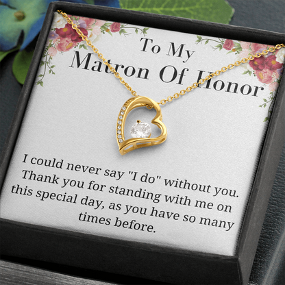 Metron of Honor Gift, Necklace for Maid Of Honor from birde sentimental gift keepsake gift Valentines day gift for her , Wedding gift Metron