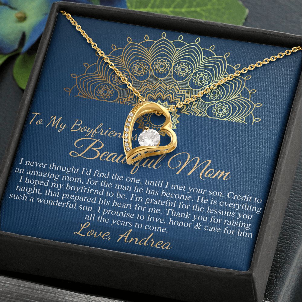 Gift For Boyfriend's Mom, Boyfriend's Mom Gift, To My Boyfriends Mom Gift, Mother's Day Gift for Boyfriends Mom, Boyfriend's Mom Heart #0422 Andrea