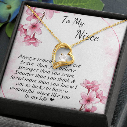 to my niece heart gold heart necklace bulk