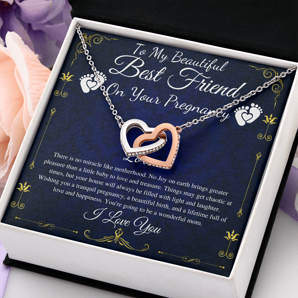 Best Friend Pregnancy Gift For Best Friend Baby Shower Gift For Mom To Be Gift For Expecting Mom Gift Pregnant Friend, Link Hearts #0219 loren