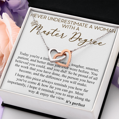 never understimate a women with master degree