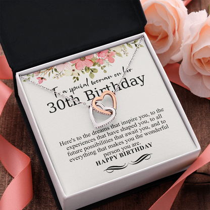 to a spesial woman on her 30th birthdY
