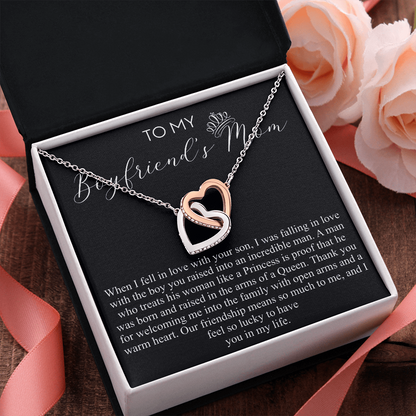 TO MY BOYFRIENDS MOM interlocking heart