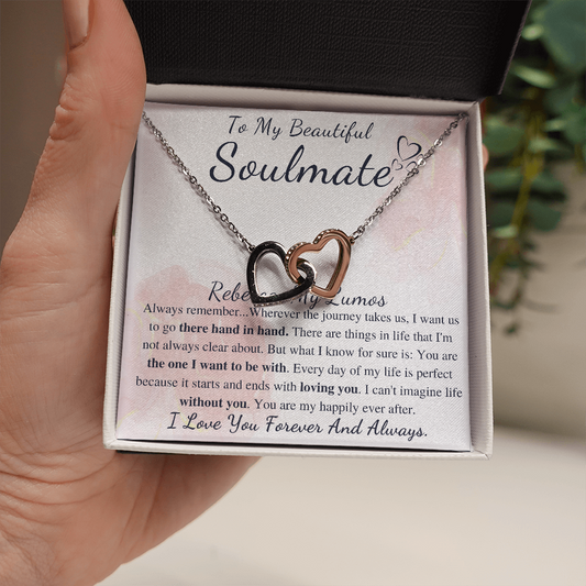 To My Soulmate Gift Necklace | Soulmate Necklace | Soulmate Jewelry | Soulmate Anniversary Gift | Soulmate Valentines Day Gift For Her Rebecca, My Lumos