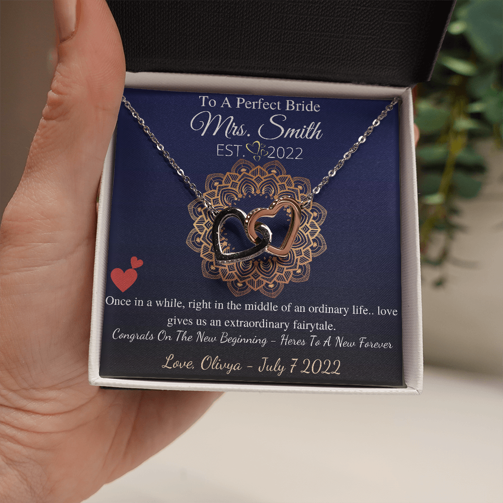 Love Knot, To My Best Friend On Your Wedding Day Gift From Friend To Bride Necklace For Friend’s Wedding Day Present From Best Friend To