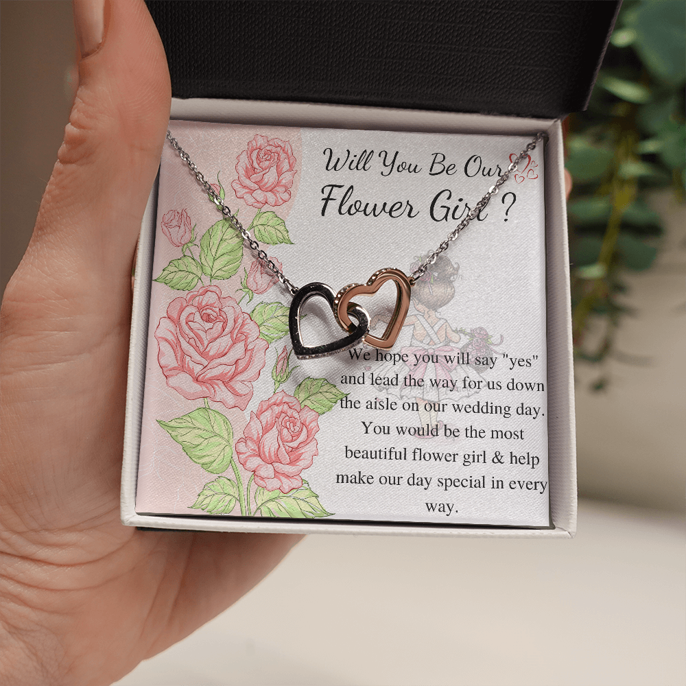 Will You Be My Flower Girl Gift Flower Girl Jewelry Gift Little Girl Gift Wedding Flower Girl Proposal Gift Personalized gift from bride