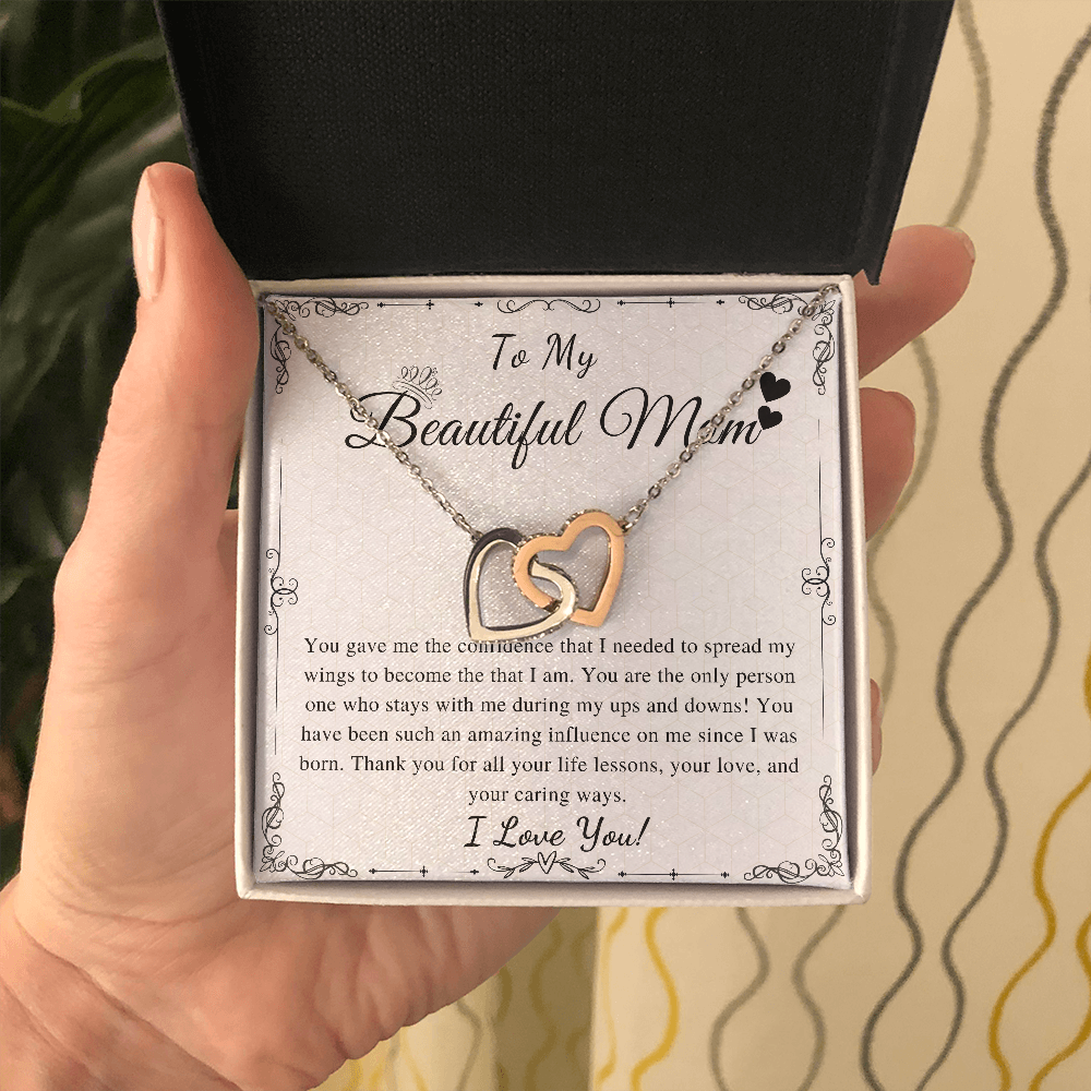 To My Beautiful Mom Necklace, Mom Valentines Day Gift From Daughter, Mom Gift From Son, Mom Necklace, Birthday Gift, Mother's Day Necklace