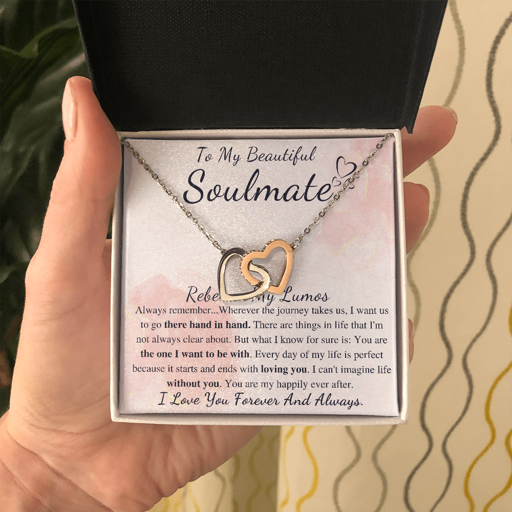 To My Soulmate Gift Necklace | Soulmate Necklace | Soulmate Jewelry | Soulmate Anniversary Gift | Soulmate Valentines Day Gift For Her Rebecca, My Lumos