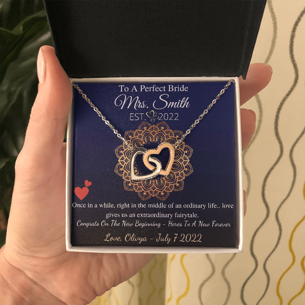 Love Knot, To My Best Friend On Your Wedding Day Gift From Friend To Bride Necklace For Friend’s Wedding Day Present From Best Friend To