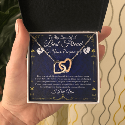 Best Friend Pregnancy Gift For Best Friend Baby Shower Gift For Mom To Be Gift For Expecting Mom Gift Pregnant Friend, Link Hearts #0219 Chloe