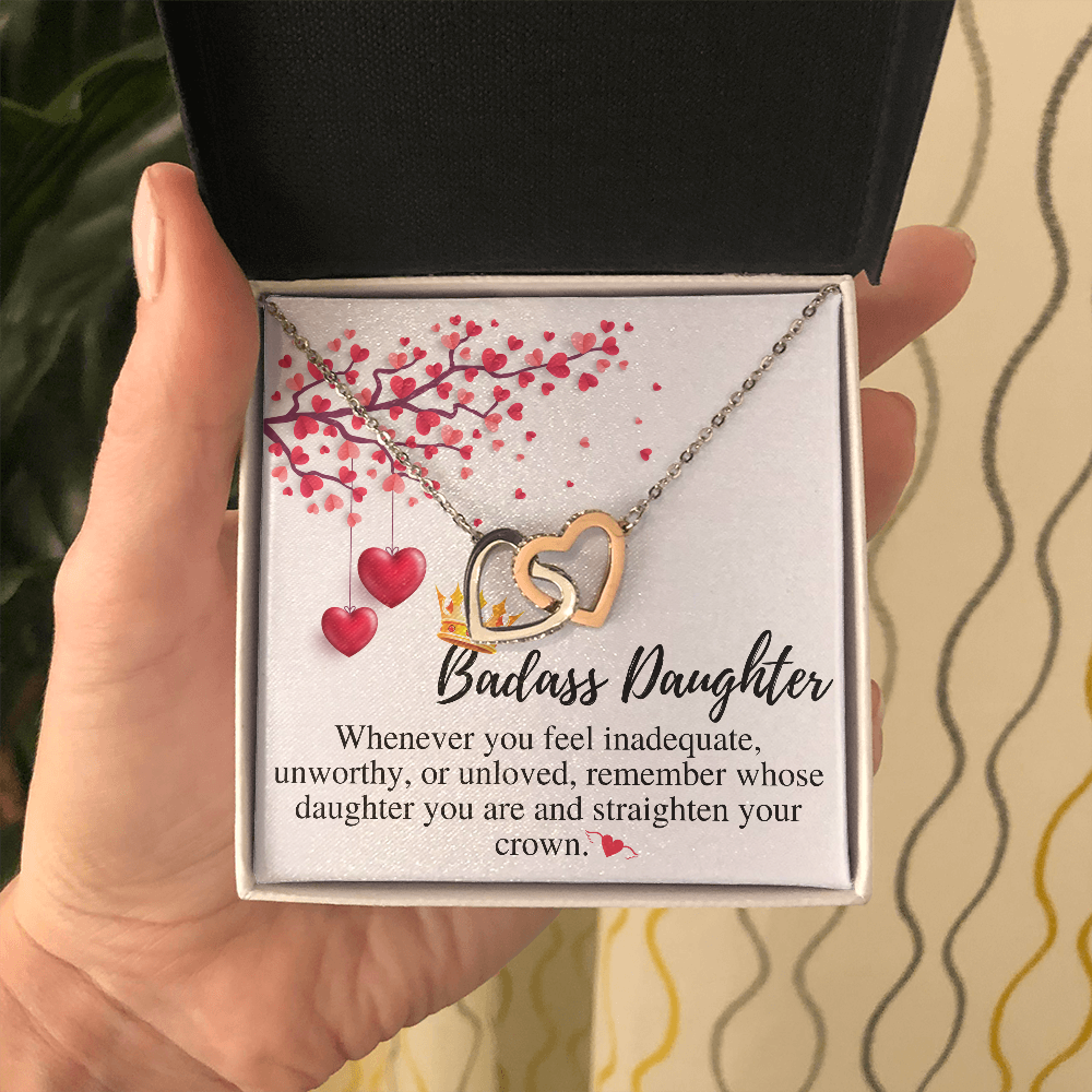 Daughter Valentines Gift For Daughter Necklace from Mom and Dad,Valentines Gift for Daughter in College,Valentines Gift for Teenage Daughter