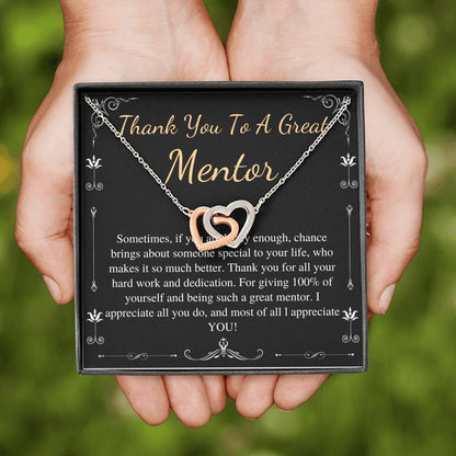 Mentor Gift for Women Necklace: Gift for Boss, Teacher, Professor, Tutor, Thank You Gifts for Women, Appreciation Gifts