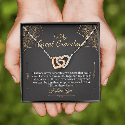 Gift For Grandma Necklace Grandmother Birthday Gift From Granddaughter/Grandson To My Grandma Necklace Gift Grandmother Heart Necklace #0469