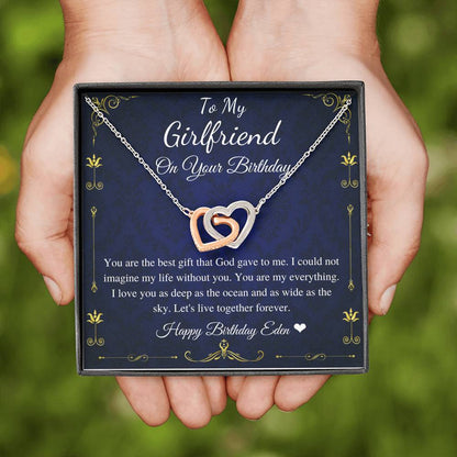 Girlfriend Birthday Gift Necklace, Birthday Gift For Girlfriend On Her Birthday, Girlfriend Jewelry From Boyfriend, Birthday Necklace #0682 eden