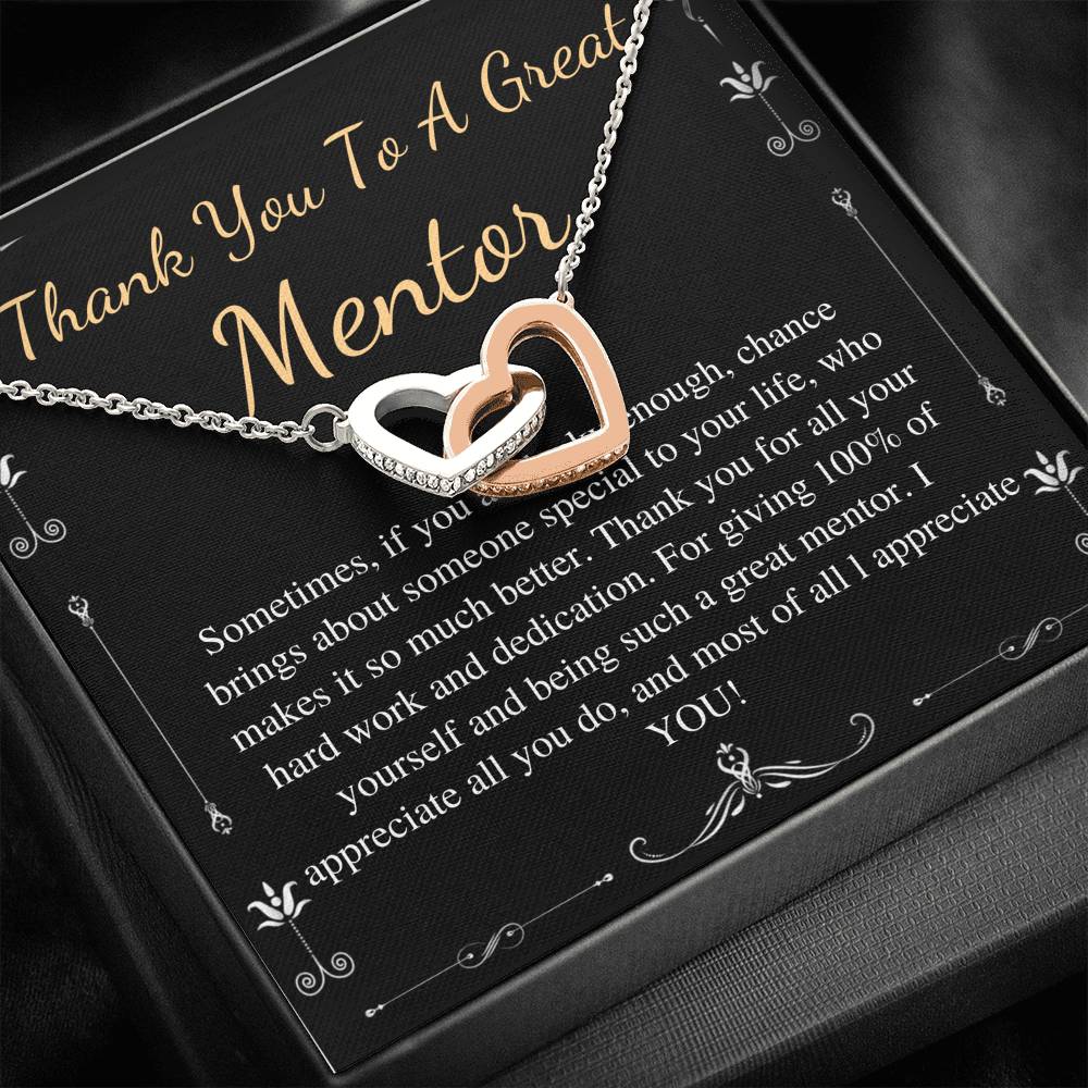 Mentor Gift for Women Necklace: Gift for Boss, Teacher, Professor, Tutor, Thank You Gifts for Women, Appreciation Gifts
