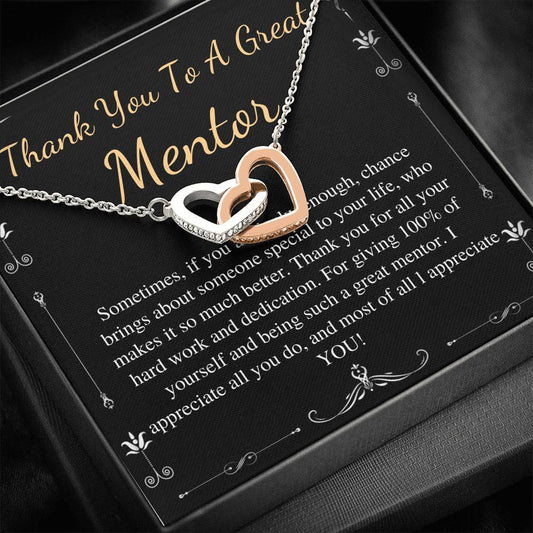 Mentor Gift for Women Necklace: Gift for Boss, Teacher, Professor, Tutor, Thank You Gifts for Women, Appreciation Gifts