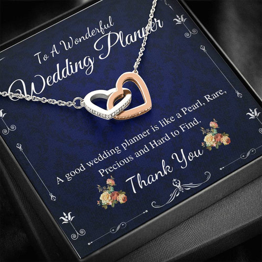 Interlocking Heart,Wedding Planner Gift for Wedding Coordinator Gift for Event Planner Thank You Gift Appreciation Gift For Event Plan #0152