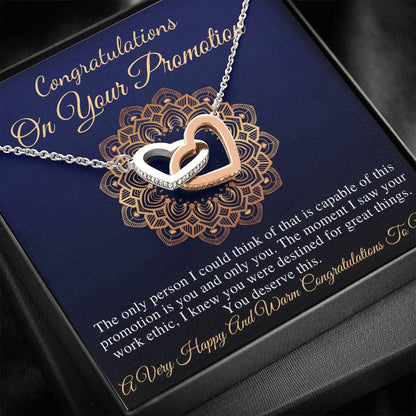 Job promotion Gift for Women, Congratulations Gift Promotion, Boss Promotion Card, Gift for Promotion, Promotion Gift For Her, Heart #0844