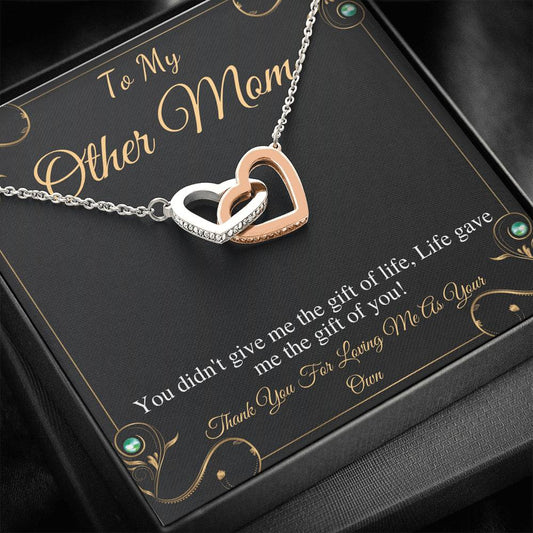 To My Other Mom, Mothers Day Gift, Stepmom, Bonus Mother, Second Mom Gift, Birthday Gift, Stepmom Wedding Gift, Interlocking Heart #0506