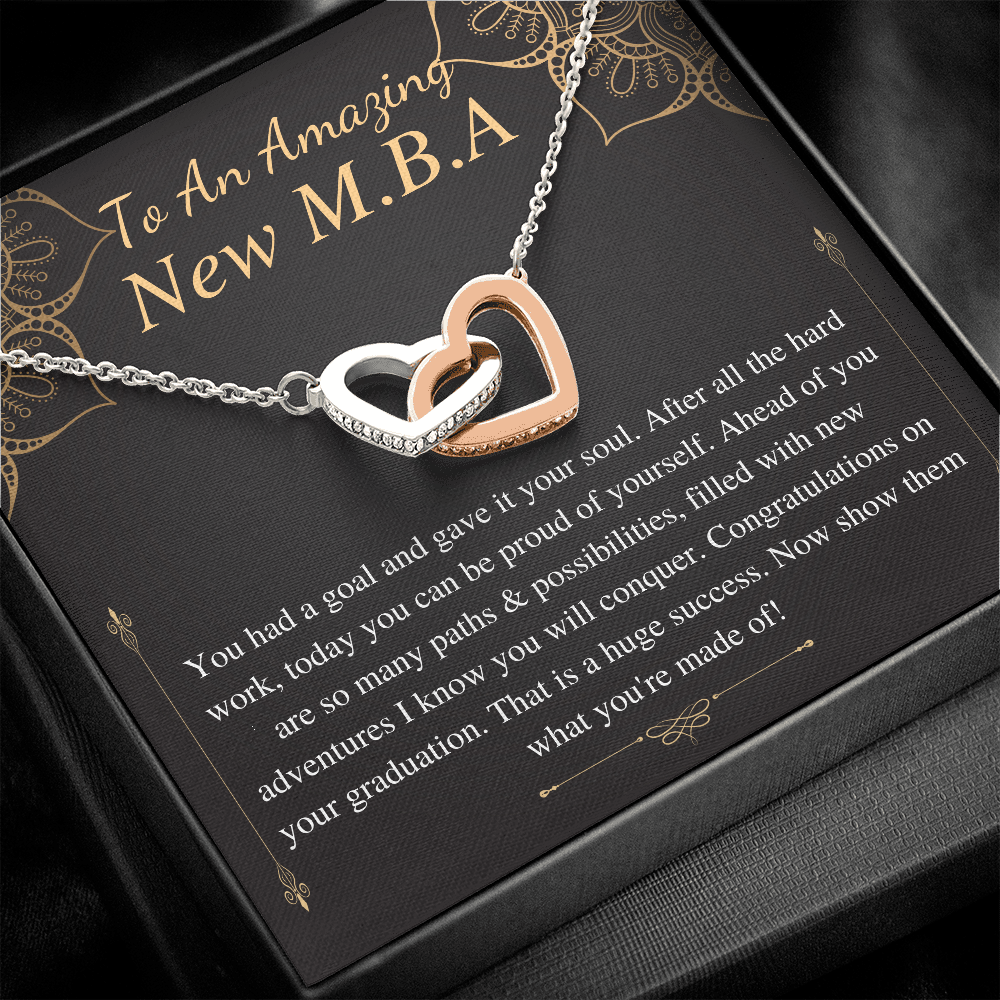 MBA Graduation Gift, Graduation Gift For Master Of Business Administration, New MBA Necklace Gift, Master Degree Congratulations Gift #0899